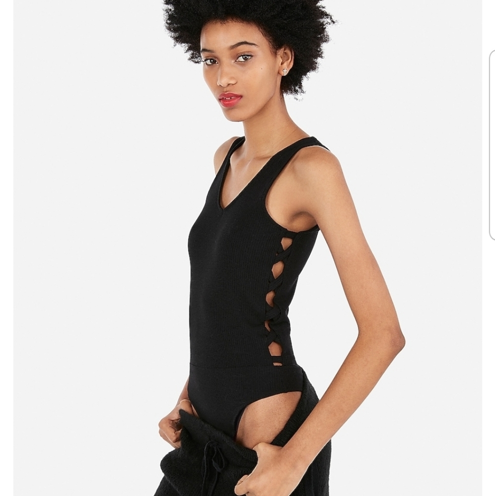 Express Olivia Culpo Cut Out Bodysuit